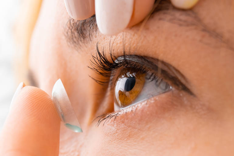 lentilles de contact 